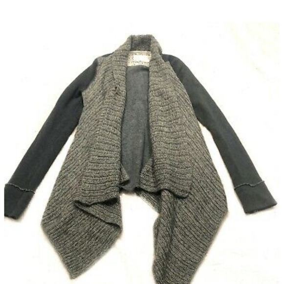 Anthropologie  Saturday Sunday waterfall cardigan in Green - Picture 2 of 7